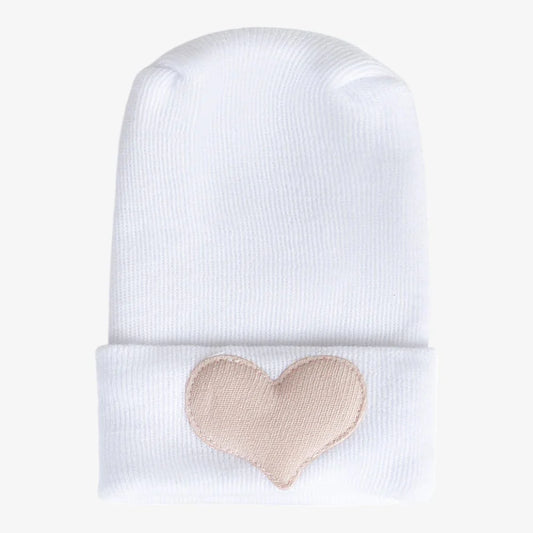 Adora Hospital Hat - Fuzzy Blush Heart