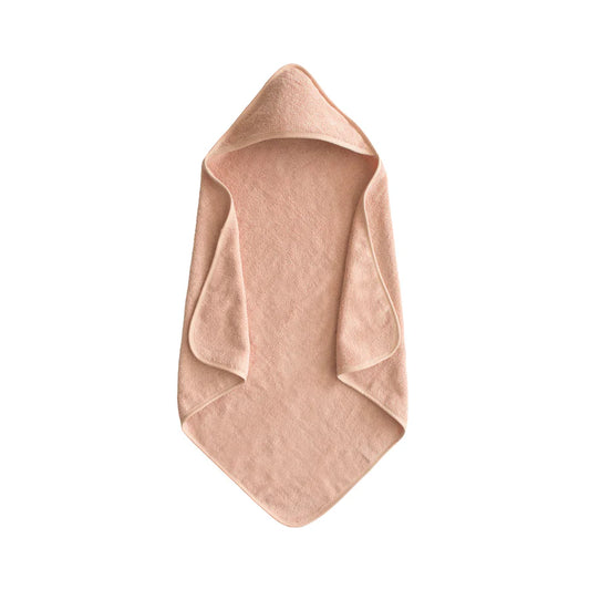 Organic Cotton Baby Hooded Towel - Blush