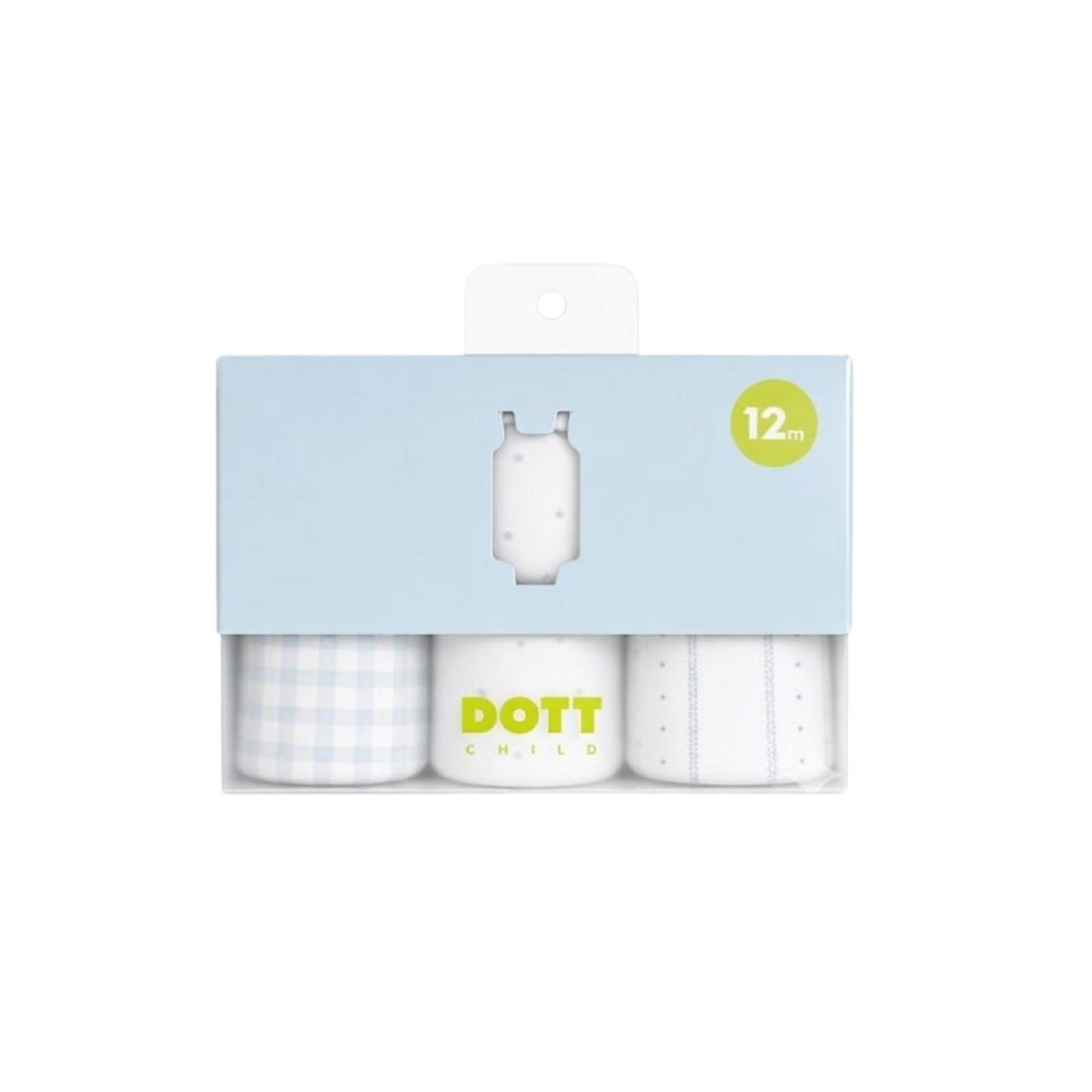 Dott Baby Boy Sleeveless 3pc Onesie Set