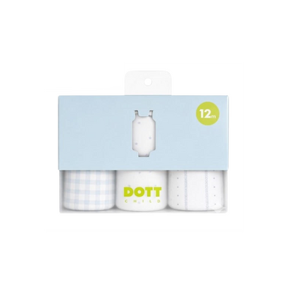 Dott Baby Boy Sleeveless 3pc Onesie Set
