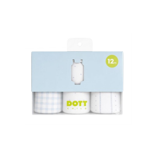 Dott Baby Boy Sleeveless 3pc Onesie Set