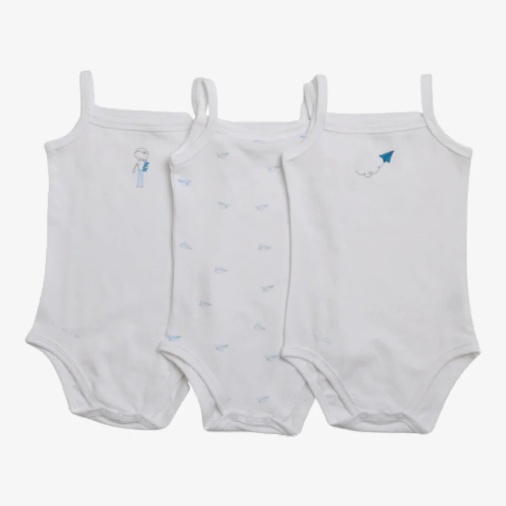 Aime Child Boys Sleeveless Undershirt 3 Pk