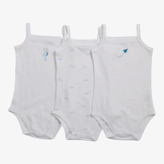 Aime Child Boys Sleeveless Undershirt 3 Pk