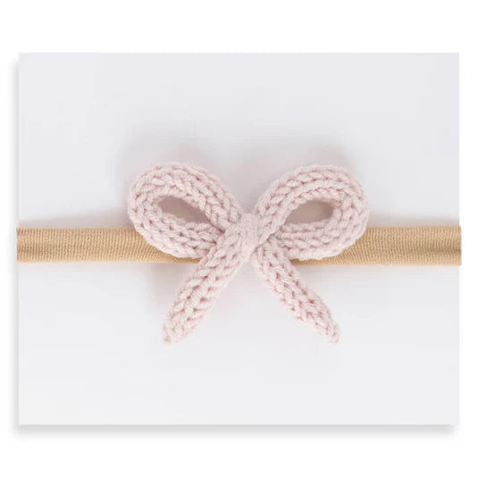 Adora Crochet Mini Headband - Pale Blush