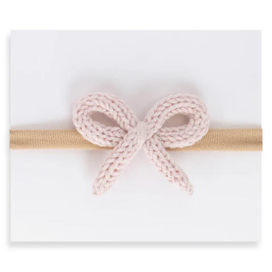 Adora Crochet Mini Headband - Pale Blush