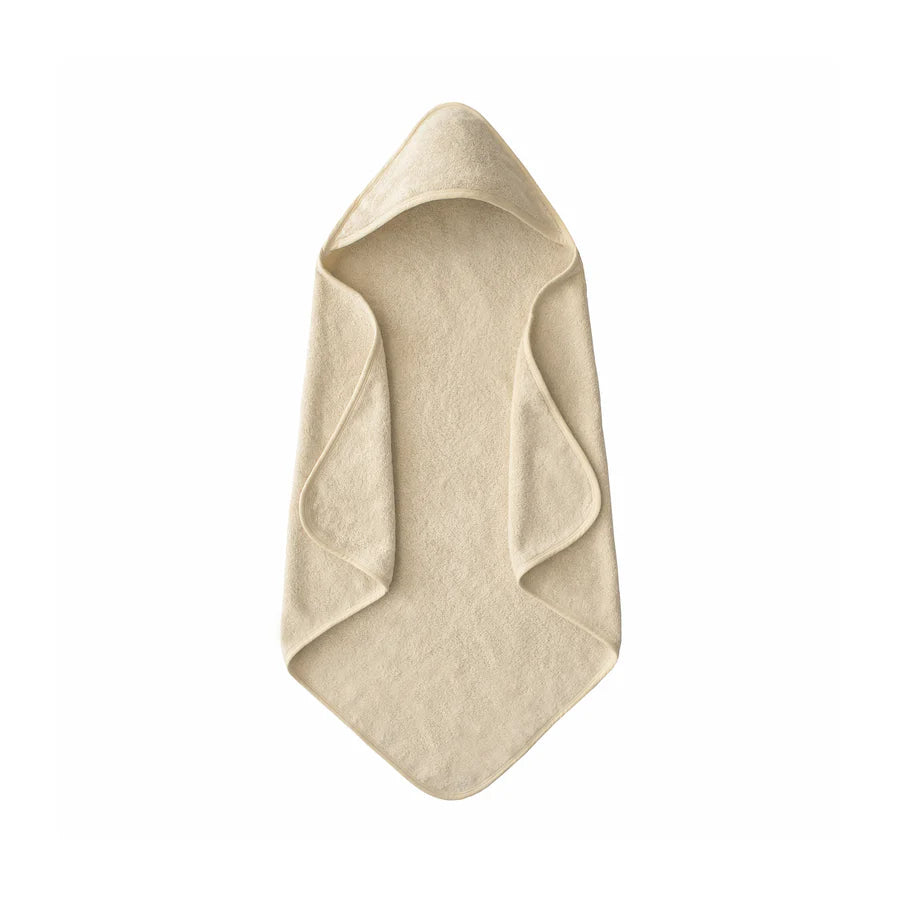 Organic Cotton Baby Hooded Towel - Fog