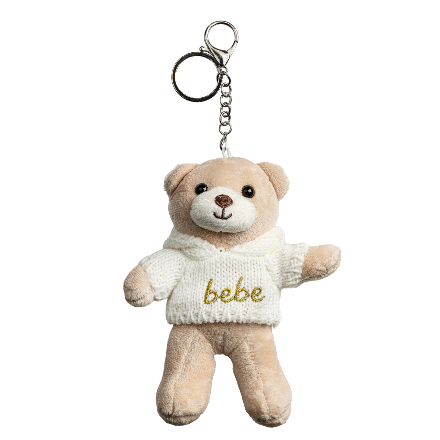 Teddy Bear  Hooded Keychain - Gold