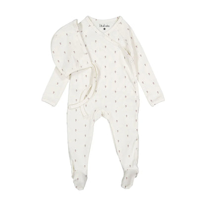 Tiny Rose Romper & Bonnet