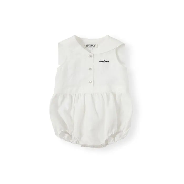 Bene Bene Baby Marine Linen Romper
