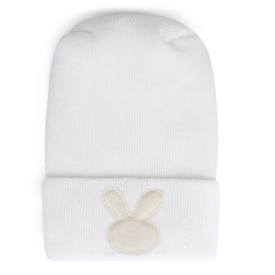 Adora Hospital Hat - Linen Ivory Bunny