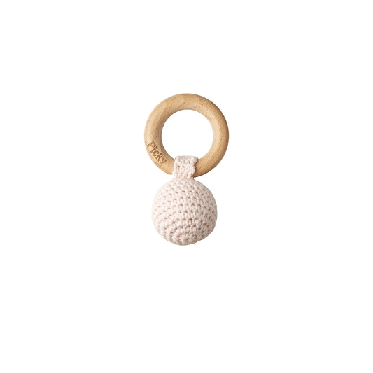 Ball Rattle Teethe - Light Pink