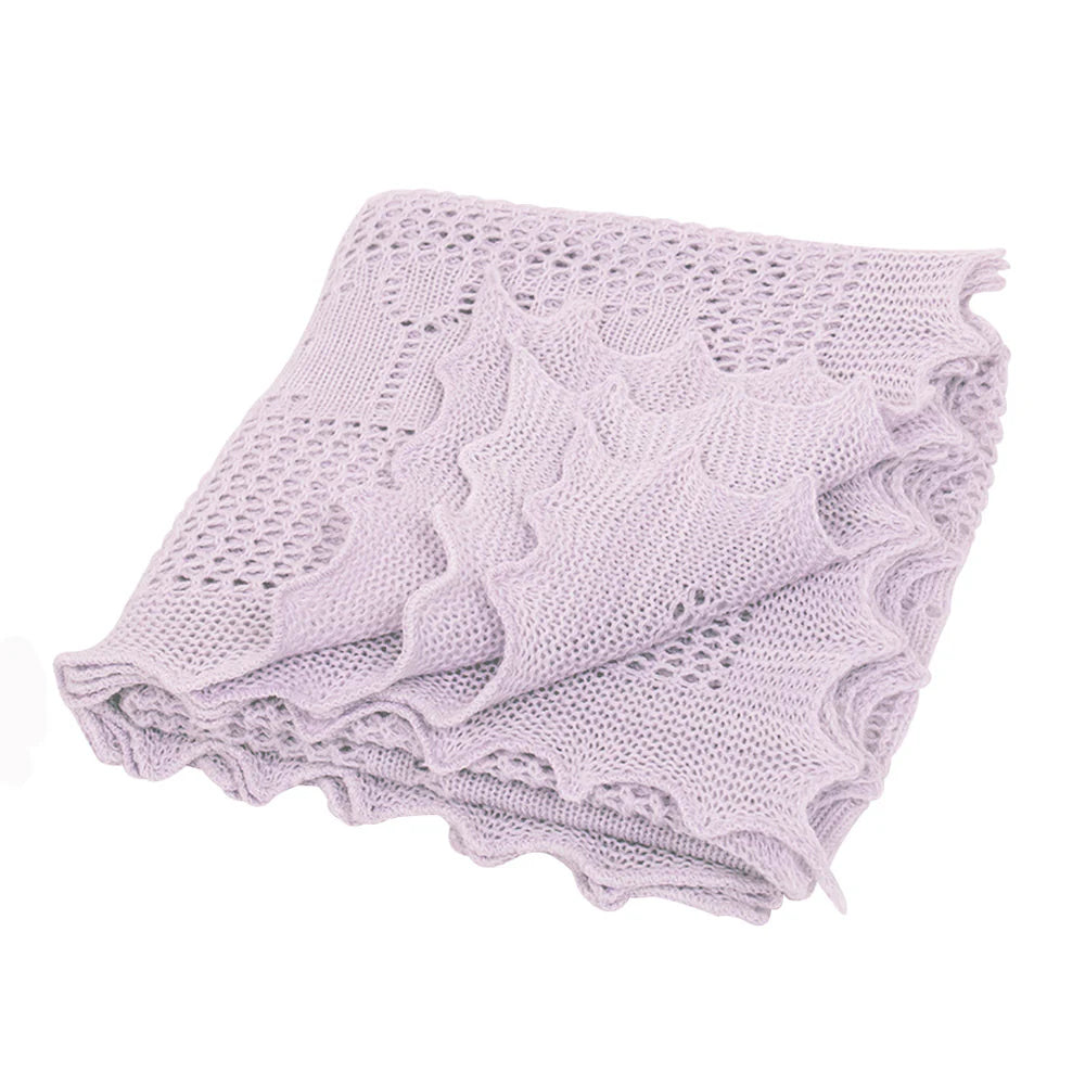 G.H. Hurt & Son  Apple of my Eye Baby Shawl - Lilac