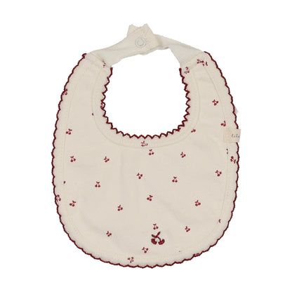 Lillete Cherry Pointelle Bib
