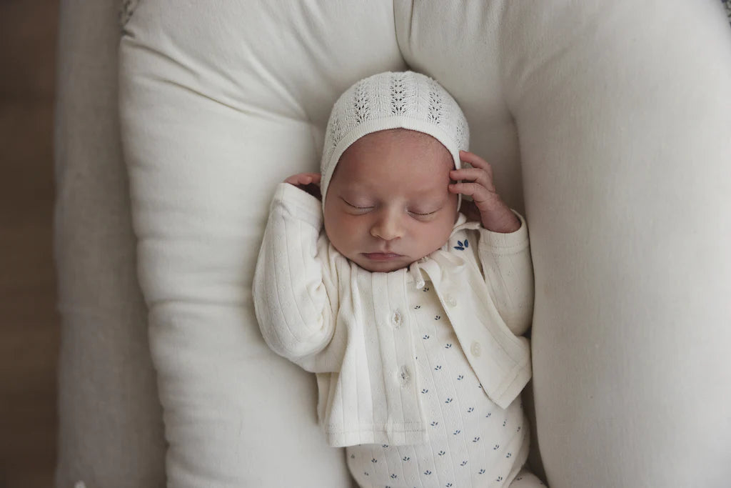 Lillete Floret Print Footie & Hat Set