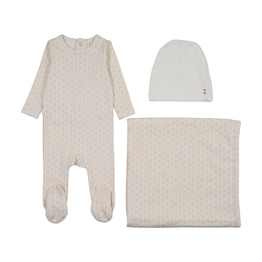 Lillete Gem Stripe Layette Set