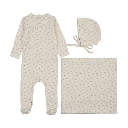 Lillete Printed Wrapover Layette Set