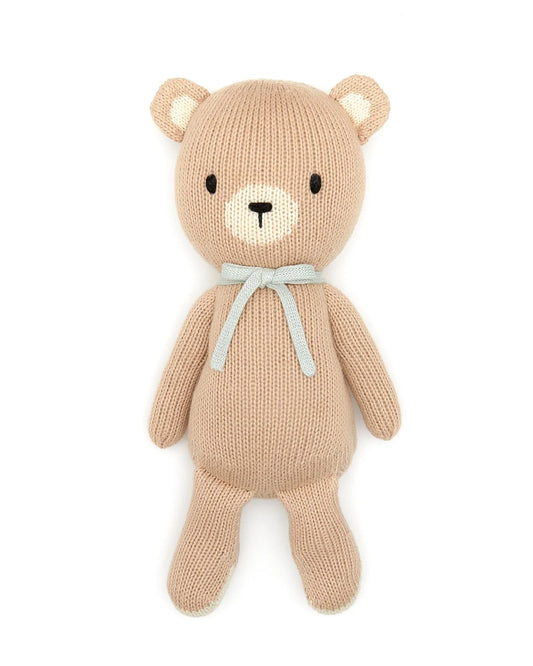 Tuntun baby bear 12" Beige & Light Blue