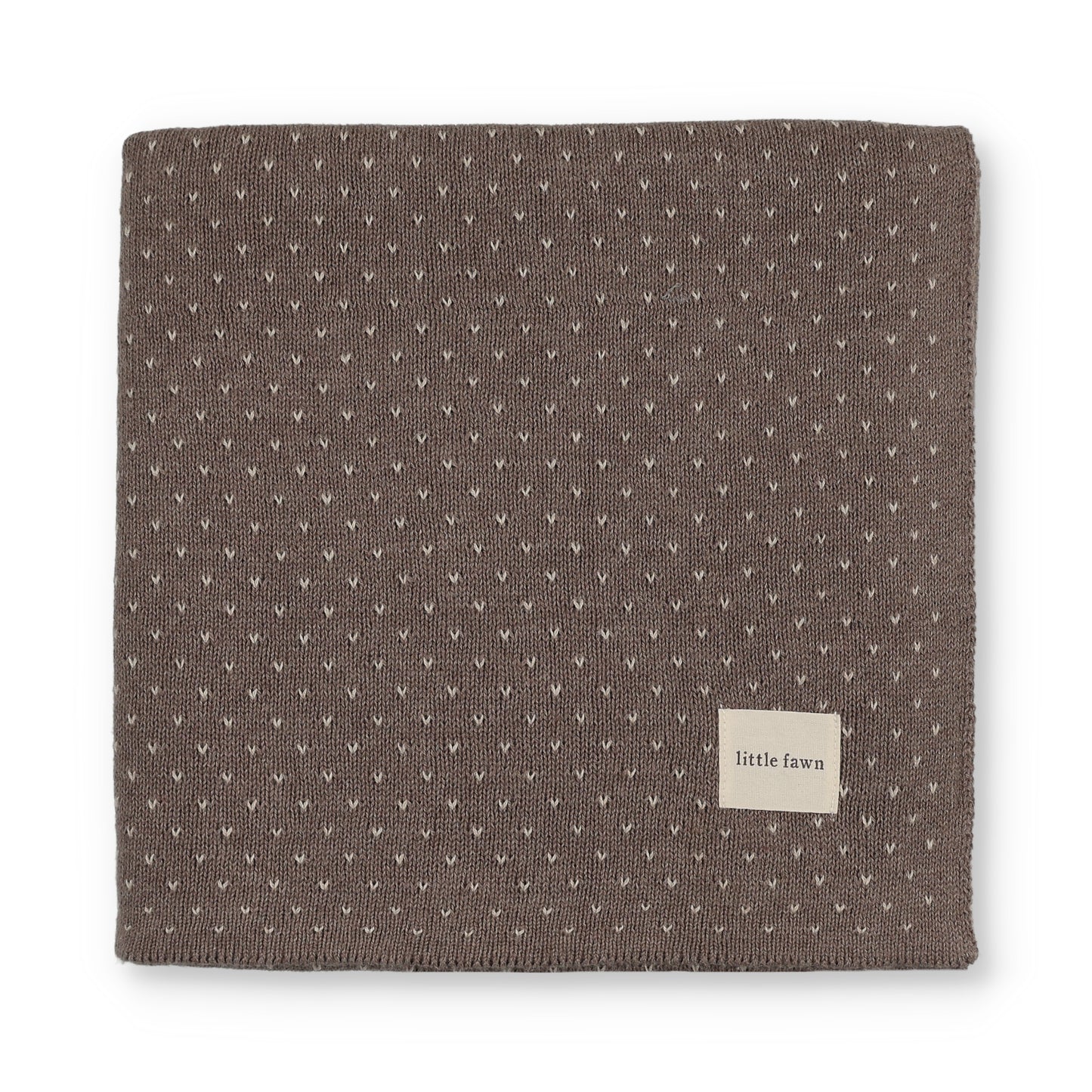 V Print Knit Blanket - Oatmeal