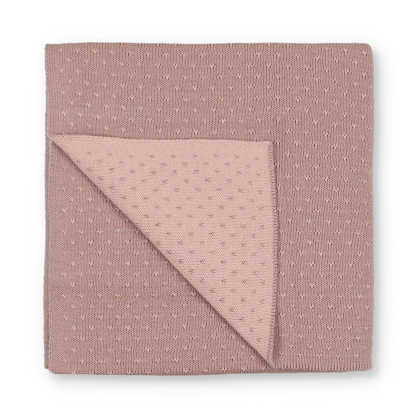 V Print Knit Blanket - Pink