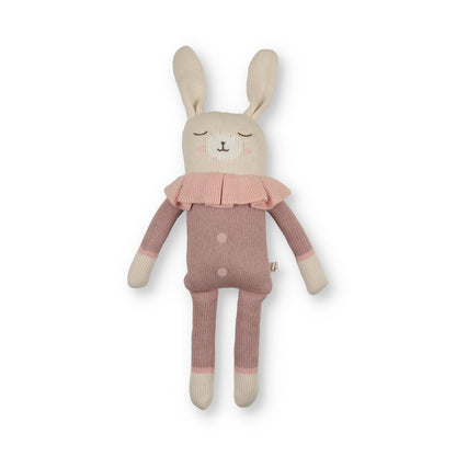 Girls Large Knitted Doll - Pink