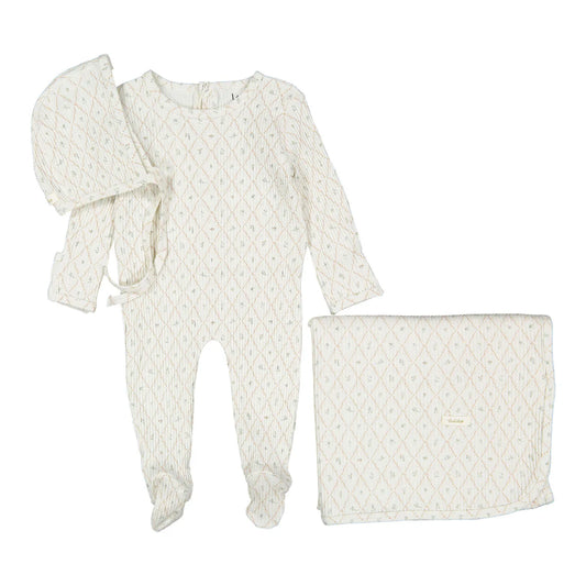 Fairytale Romper Bonnet & Blanket Set