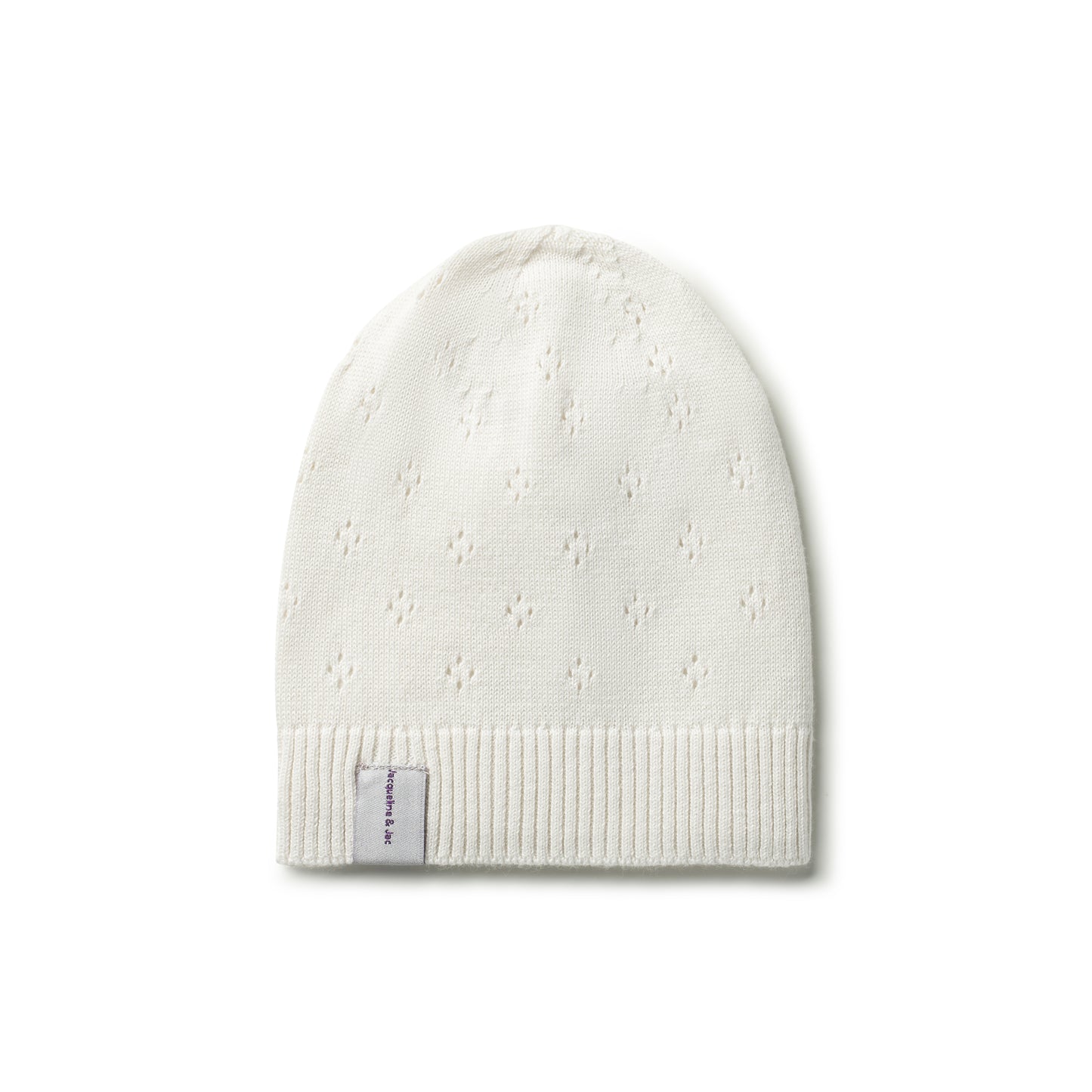 Pointelle Knit Beanie