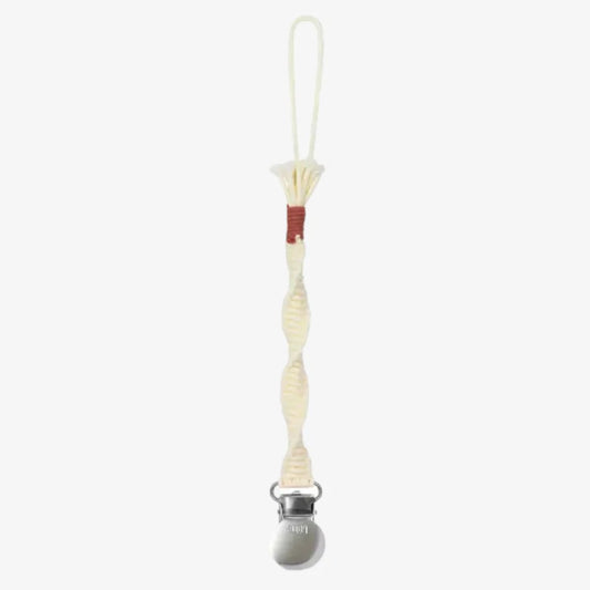 Adora Spiral Pacifier Clip- Rosewood