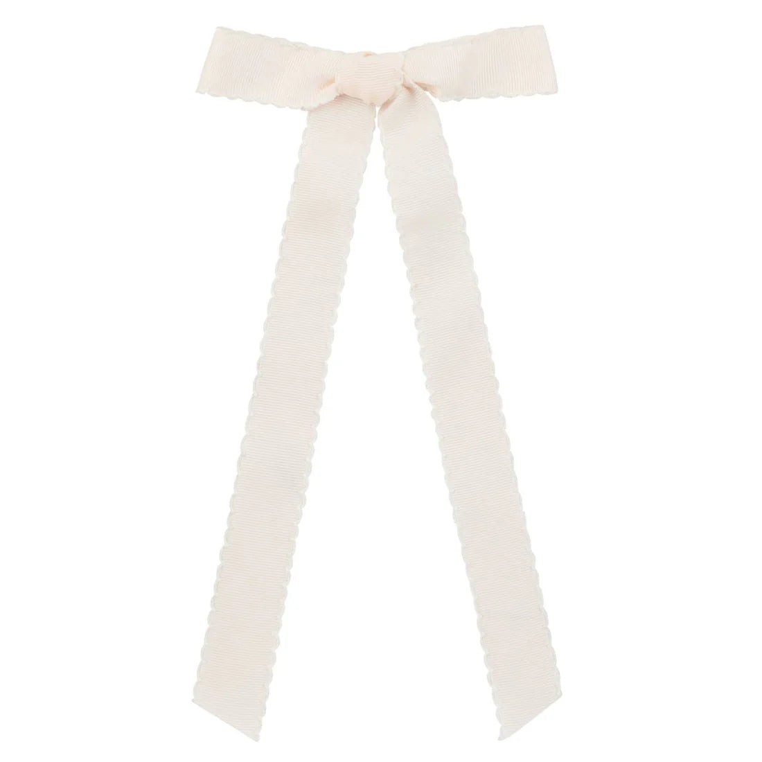 Le Enfant Scallop edge bows - Cream