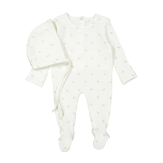 Pink Duckling Romper & Bonnet