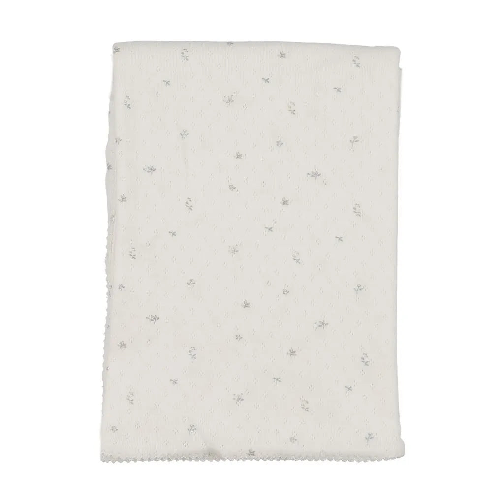 Pointelle Flowers Blanket