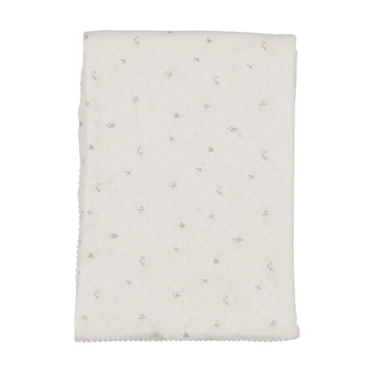 Pointelle Flowers Blanket