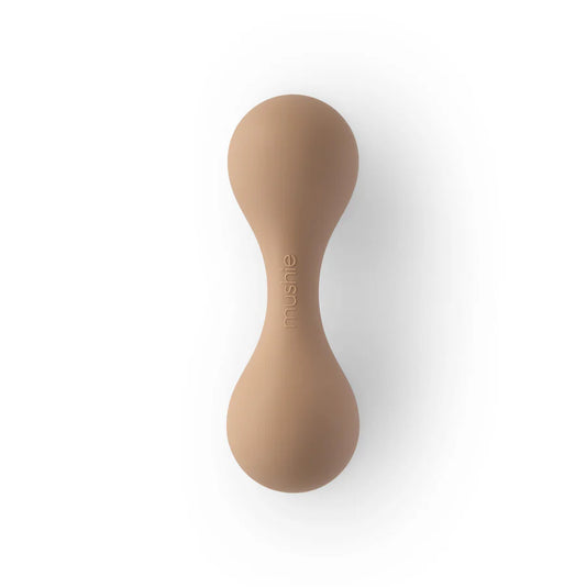 Silicone Baby Rattle Toy - Natural