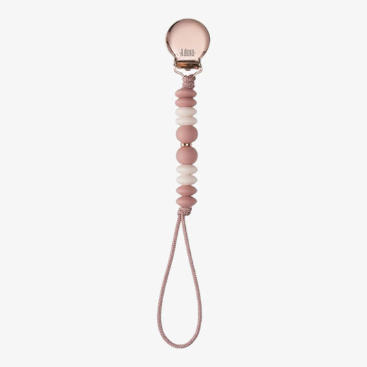 Adora Pacifier Clip - Rosewood Ombre
