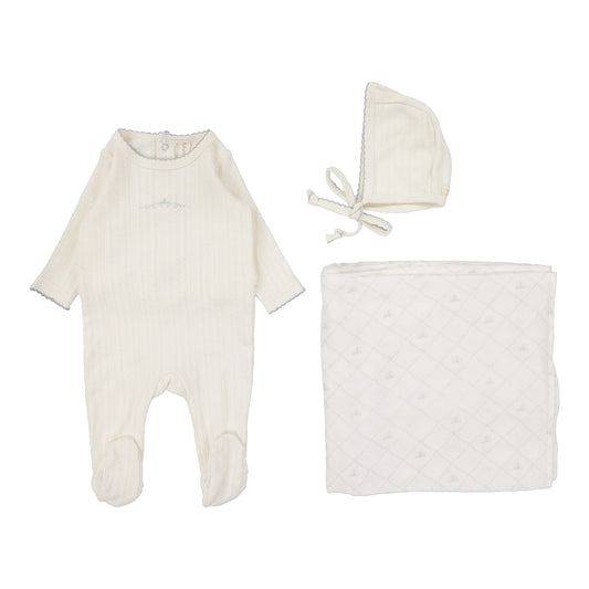 Lillete Pointelle Graphic Layette Set