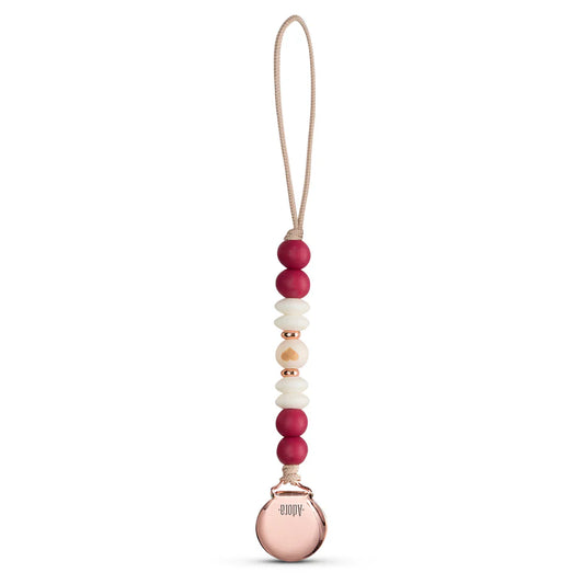 Adora Pacifier Clip - Scarlet Heart
