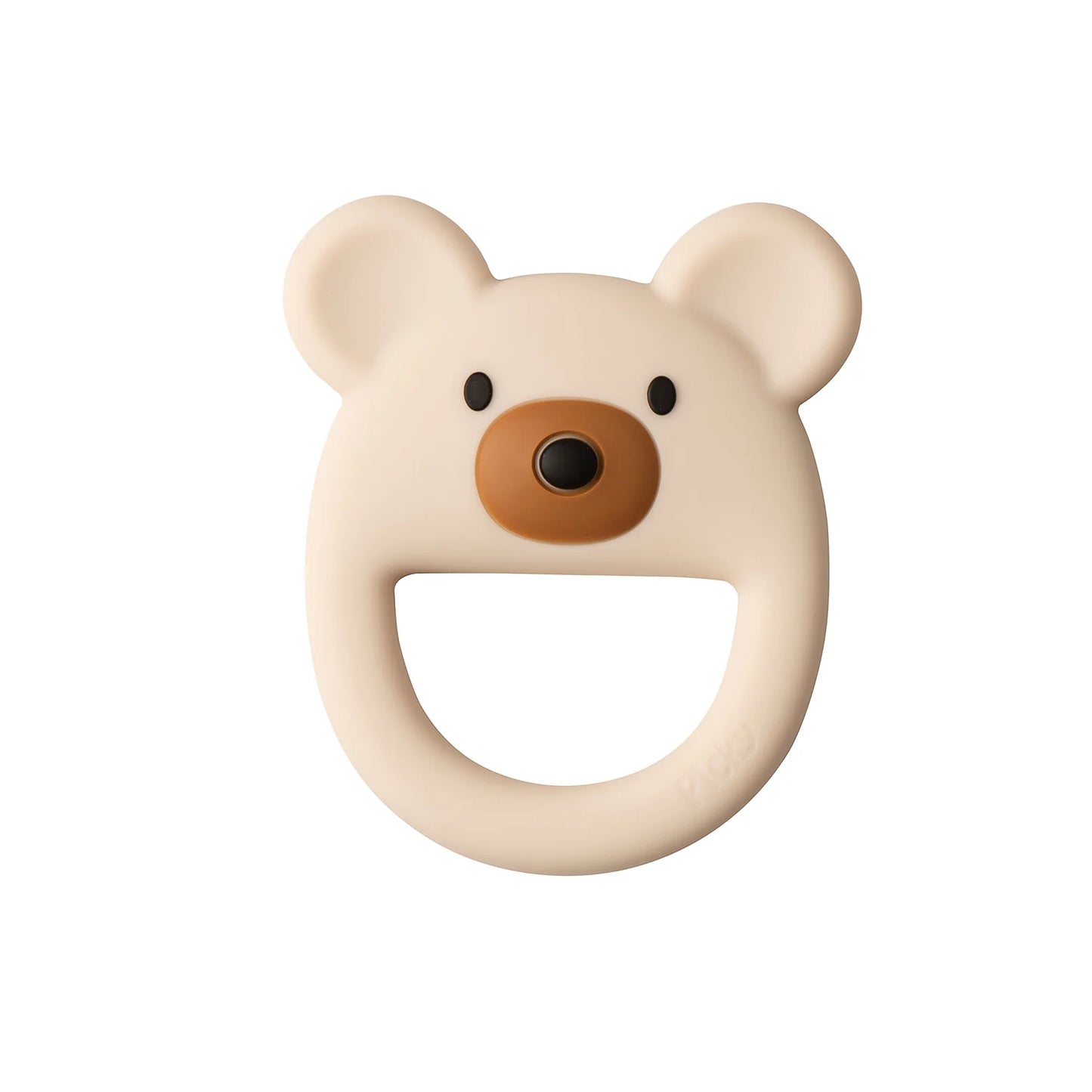 Silicone Teddy Teether - light beige