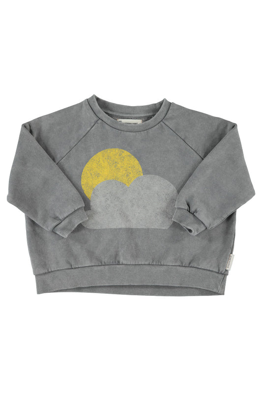Sweatshirt (FLP2606.b) - Grey W/ Sun And Cloud Print