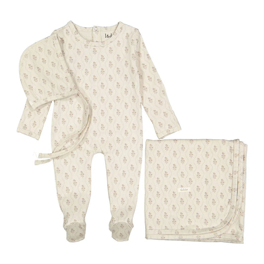 Tapestry Romper Bonnet & Blanket