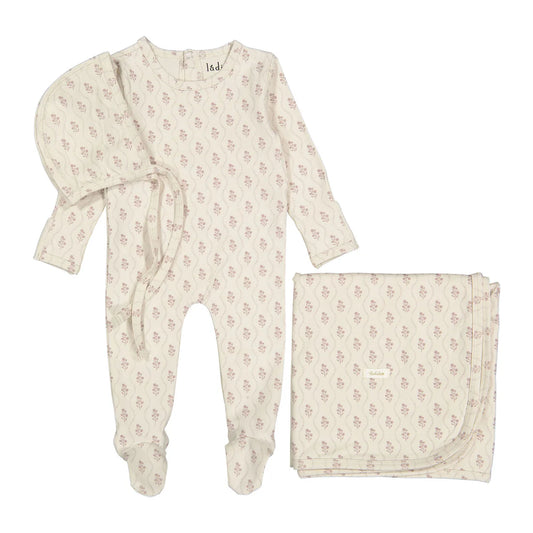 Tapestry Romper Bonnet & Blanket