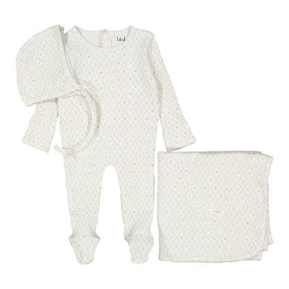 Fairytale Romper Bonnet & Blanket Set