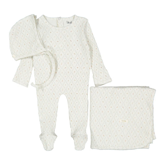 Fairytale Romper Bonnet & Blanket Set