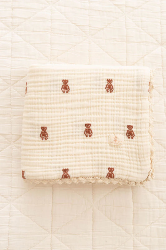 New Grain Layered Gauze Blanket - Teddy